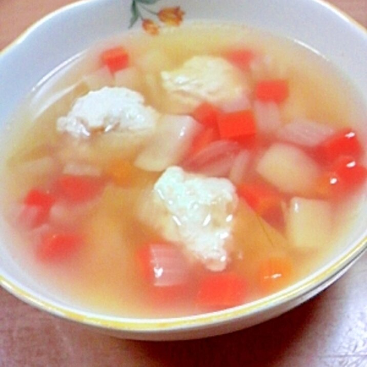 鶏団子と野菜のコンソメスープ レシピ 作り方 By マリリン32 楽天レシピ 鶏団子と野菜のコンソメスープ レシピ 作り方 By マリリン32 楽天レシピ